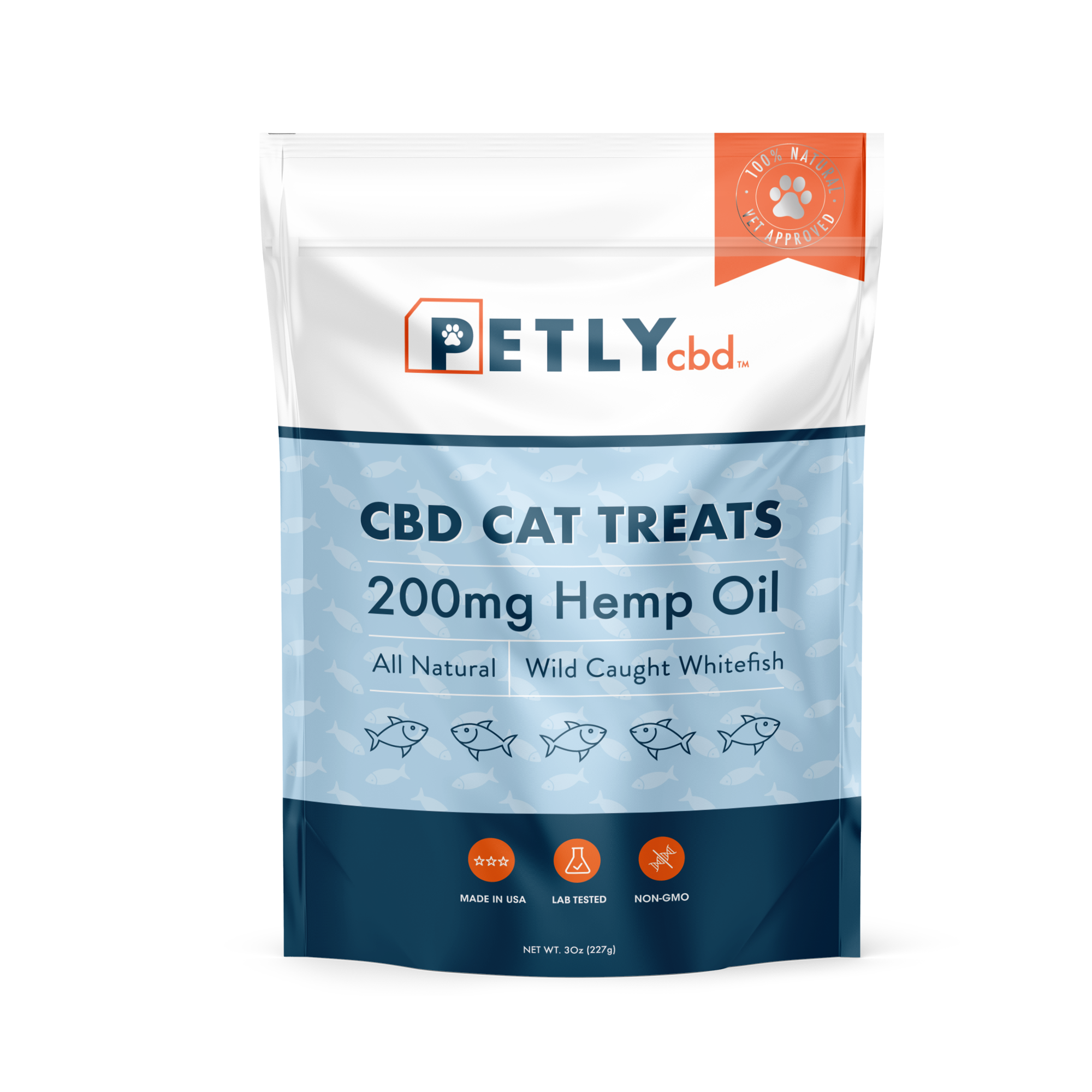 CBD Cat Treats - Fish Flavored - PETLYcbd